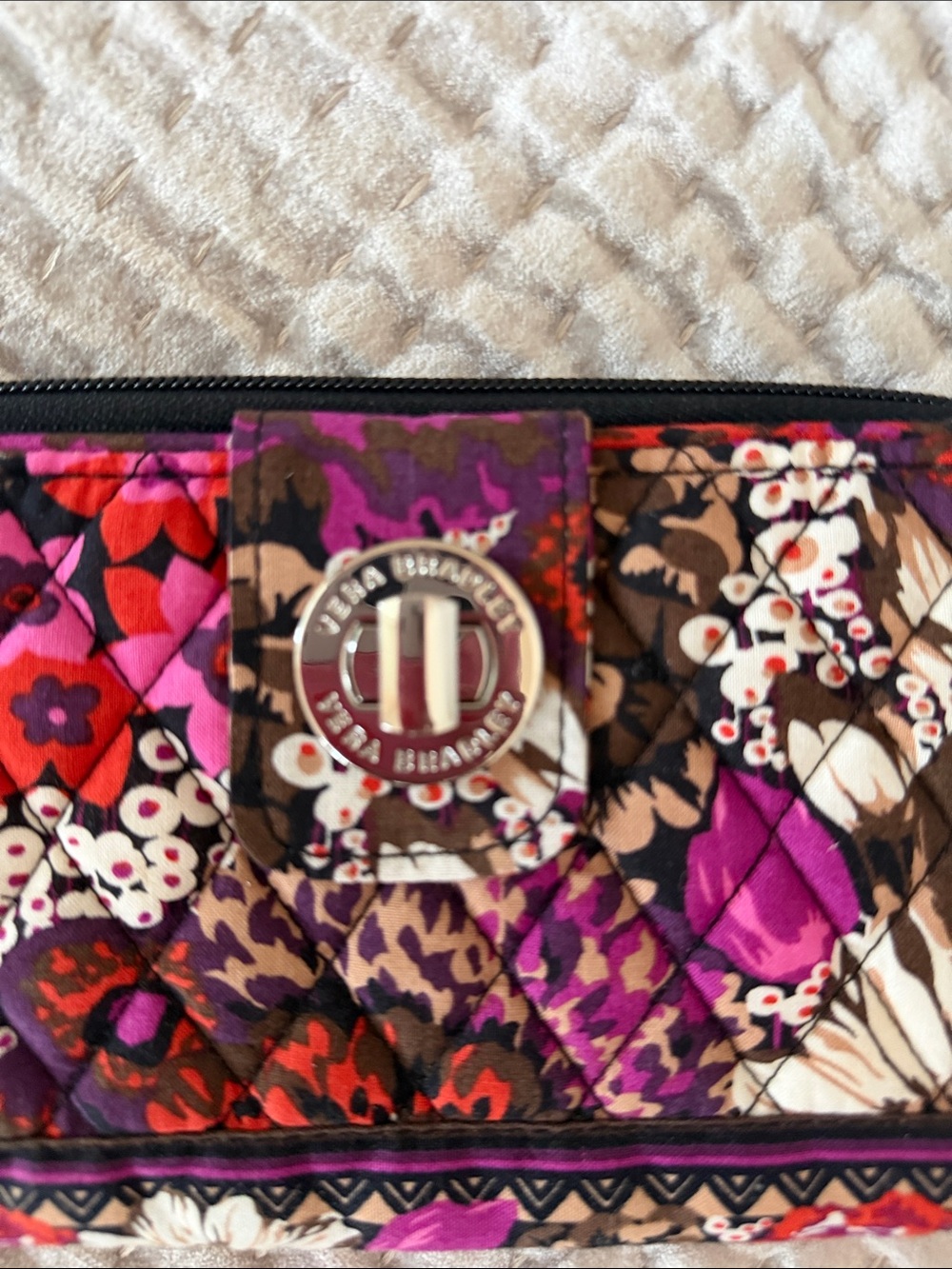 NWOT Vera Bradley Rosewood Turnlock Wallet - Picture 4 of 12